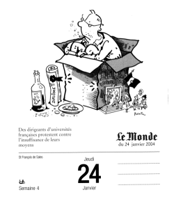 24 janvier 2004&nbsp;: Des dirigeants d'universités françaises protestent contre l'insuffisance de leurs moyens