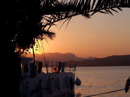 Coucher de soleil, Poros